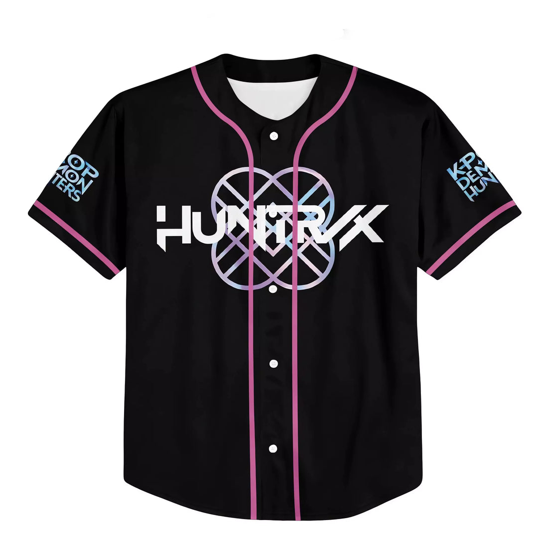 Demon Hunters Huntrix Baseball Jersey – Kpop Anime Streetwear Shirt