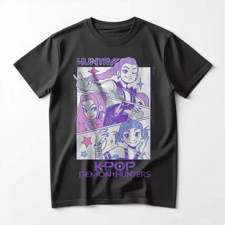 Kpop Demon Hunters Idol Group T-shirt - Mira, Rumi, Zoey