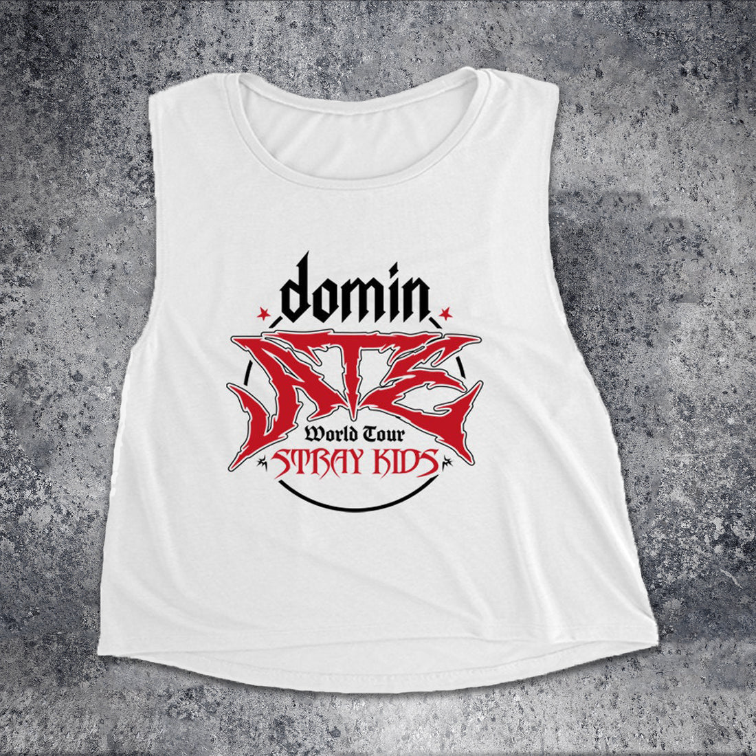 StrayKids Domin ATE Crop Muscle Tank Top