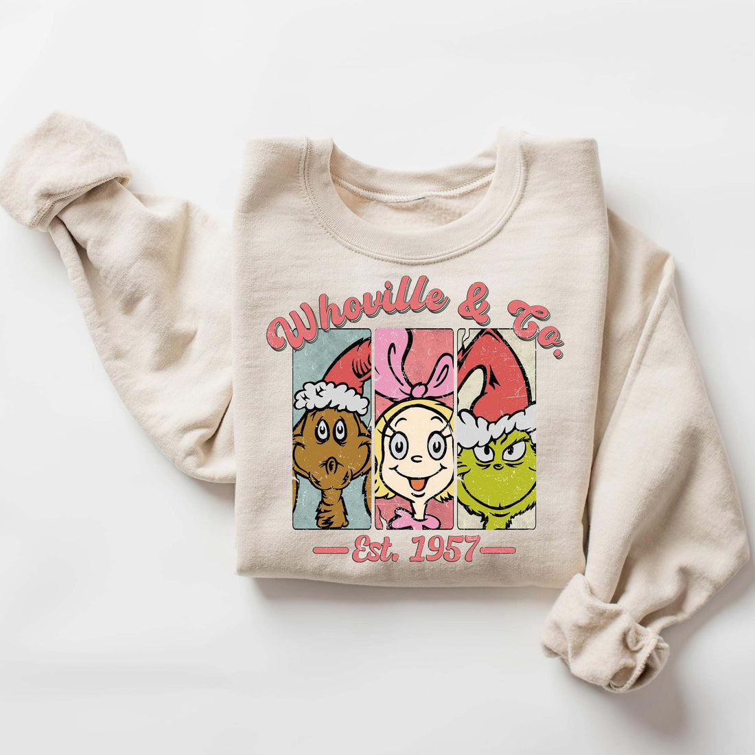 Christmas Whoville University Est 1957 Sweatshirt  Christmas Family Gift
