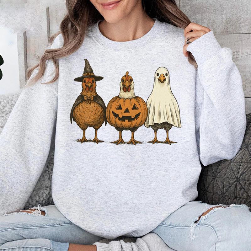 Cute Halloween Chickens Sweatshirt