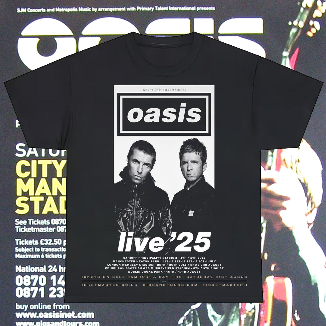 Personalized Oasis Live ’25 Tour T-Shirt