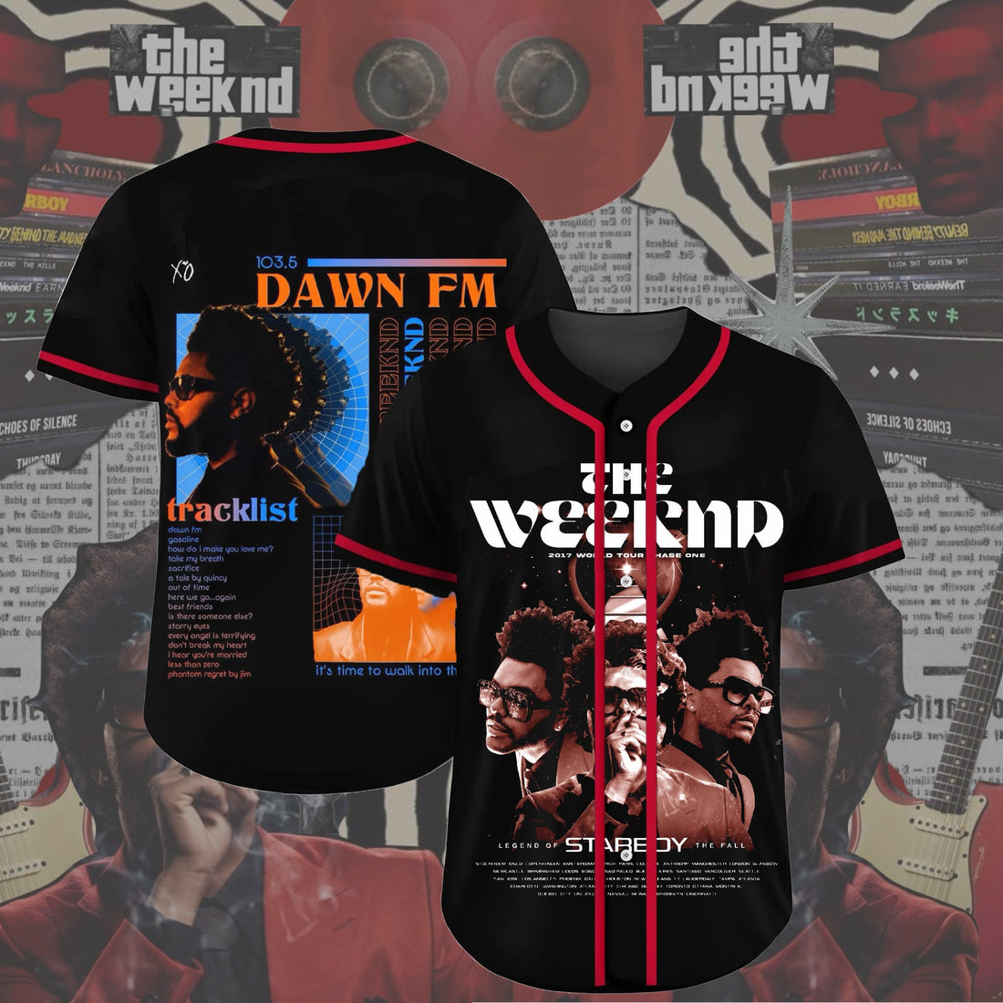 Personalization Dawn Fm The Weeknd Jersey