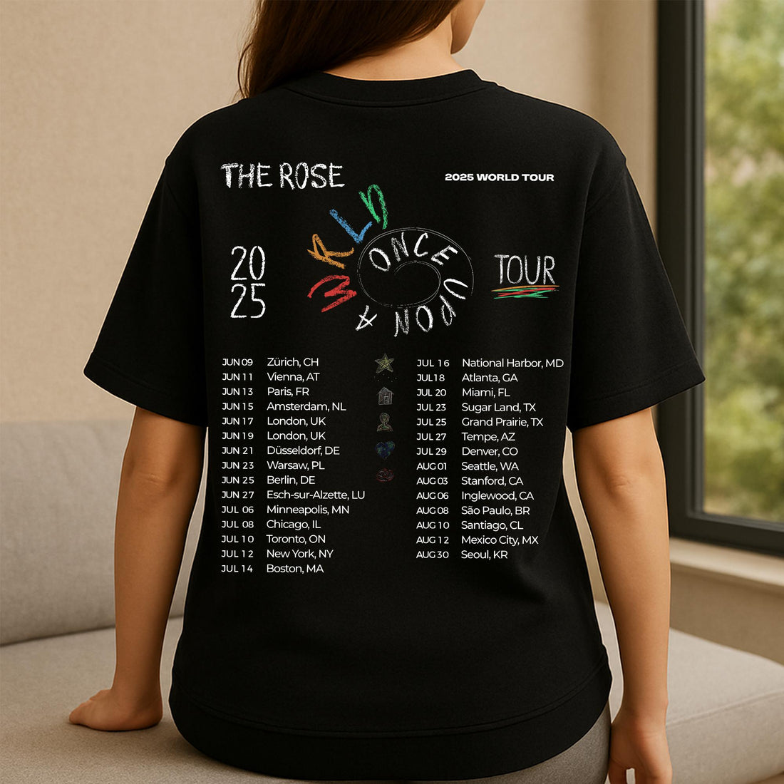 The Rose Once Upon AWRLD Tour 2025 Shirt
