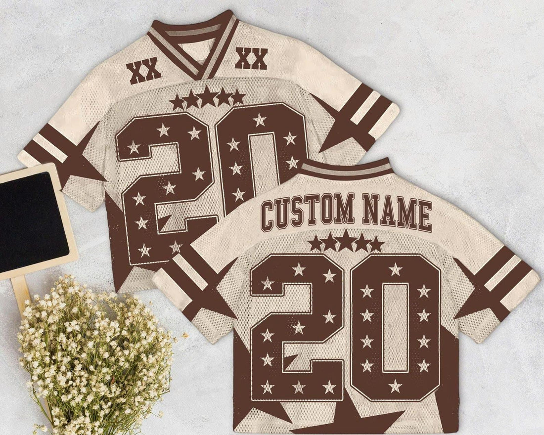 Chris Brown Custom Star Football Jersey with Name and Number