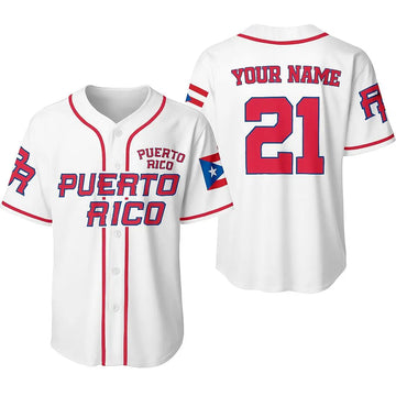Personalized Puerto Rico Baseball Jersey