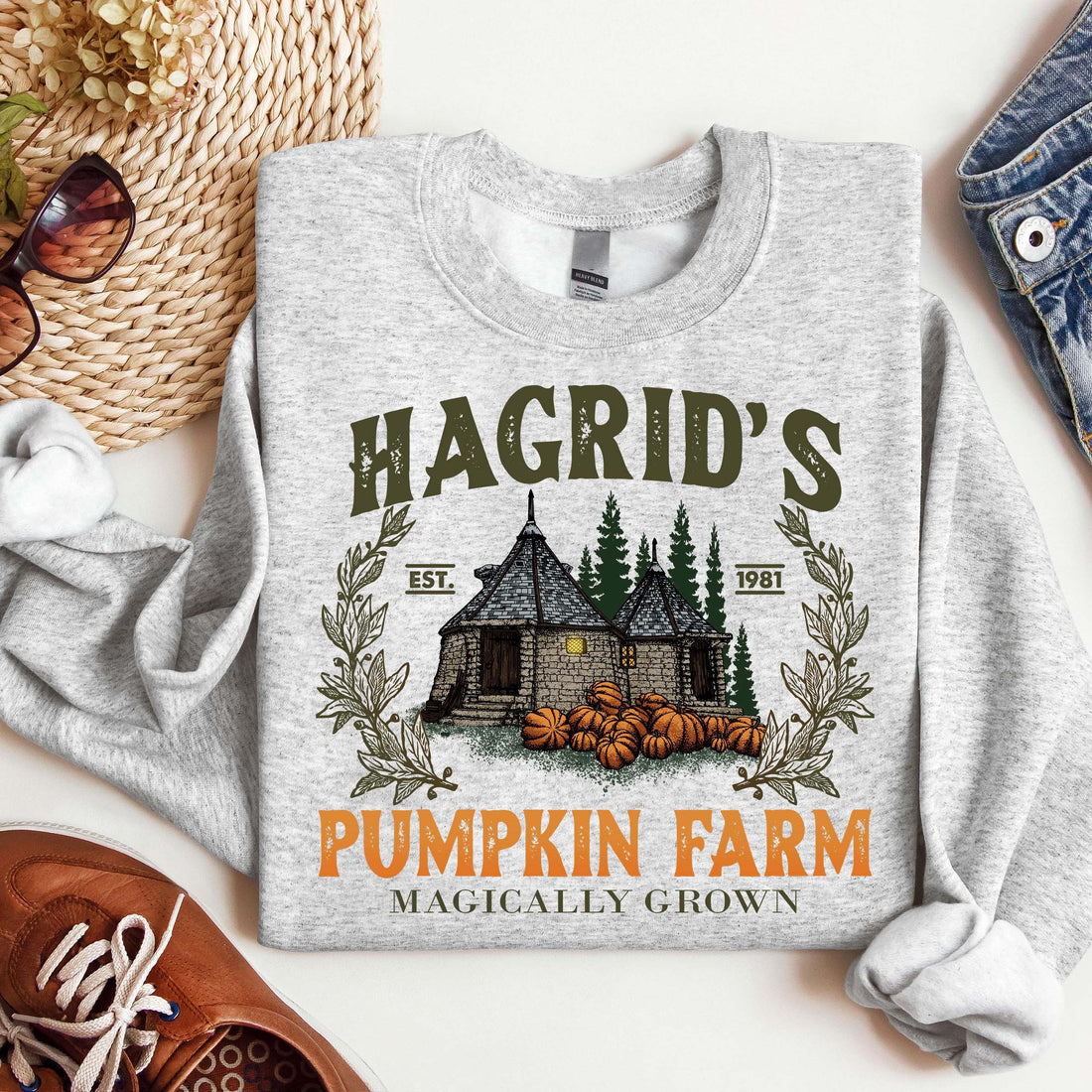 Hagrid's Pumpkin Patch Sweatshirt, Fall Sweatshirt, Hagdrid's Pumpkin Farm Shirt