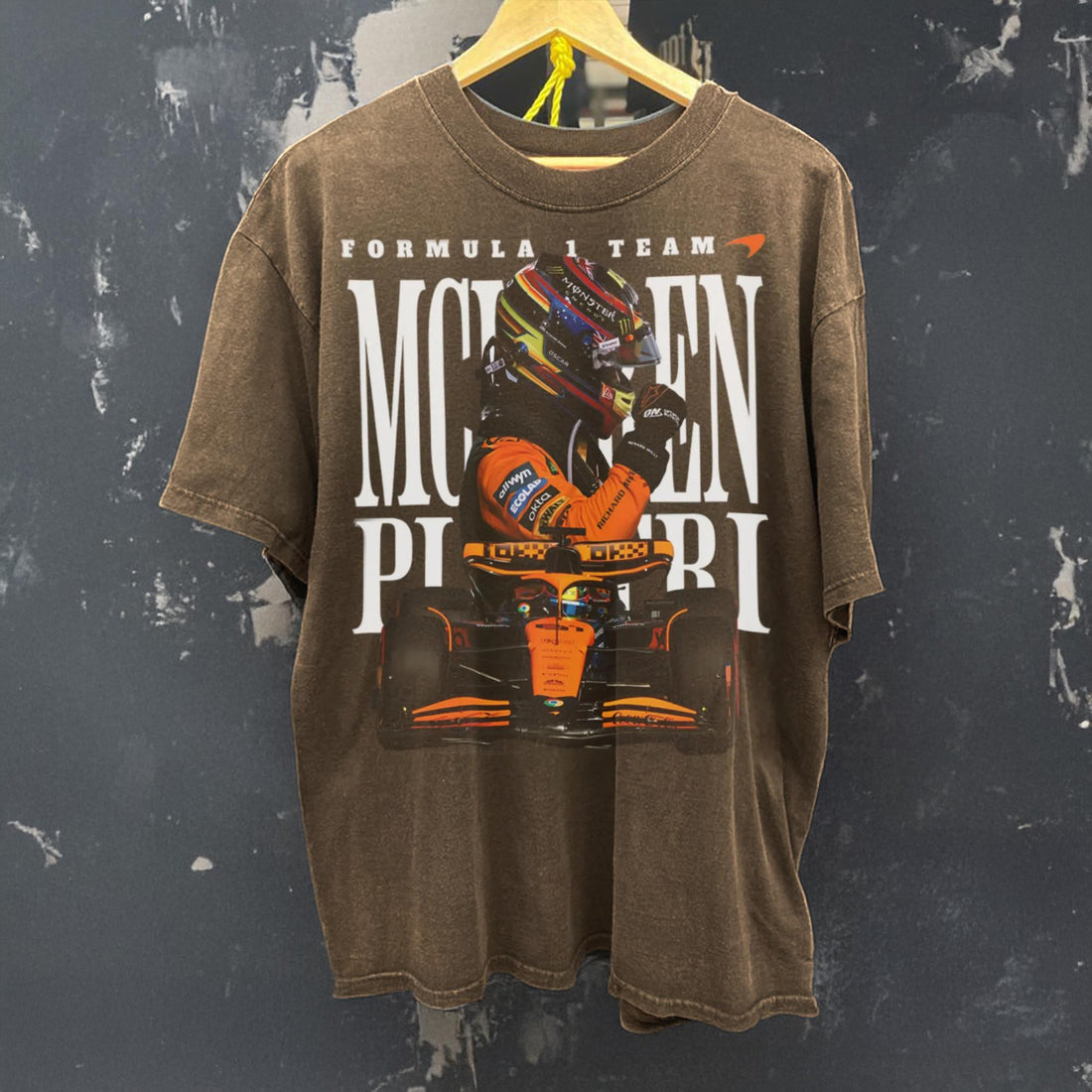 Oscar Piastri Mclaren Vintage T-shirt - F1 Racing Graphic Tee