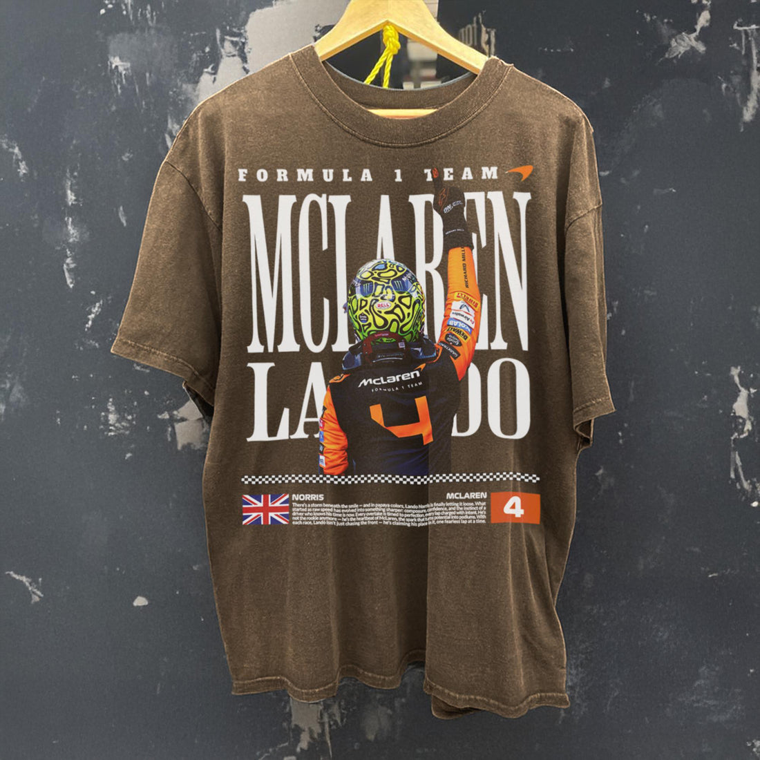 Lando Norris McLaren F1 Racing Graphic T-Shirt