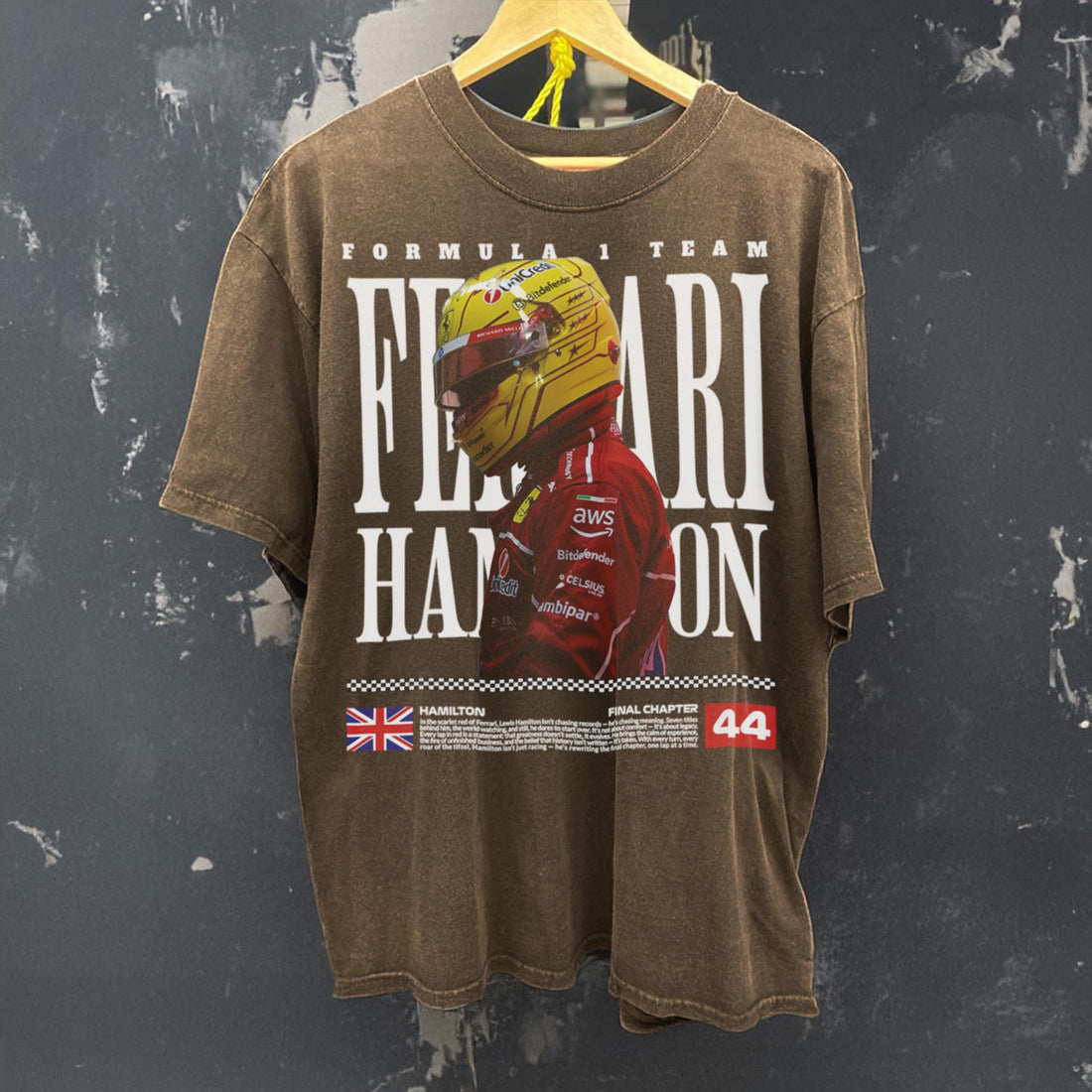 Lewis Hamilton T-shirt - F1 Racing Graphic Tee