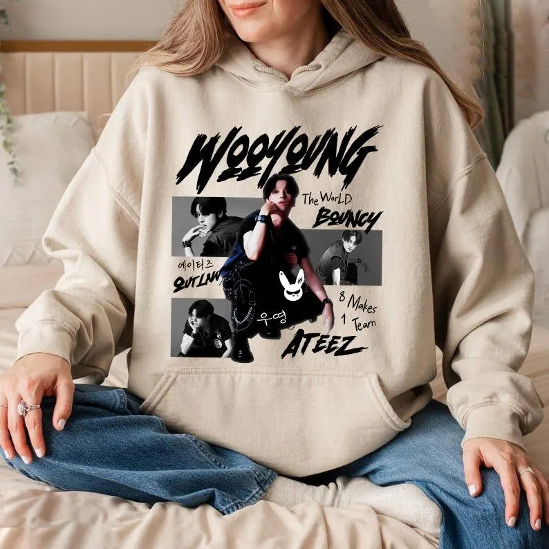 Retro Wooyoung ATEEZ Sweatshirt
