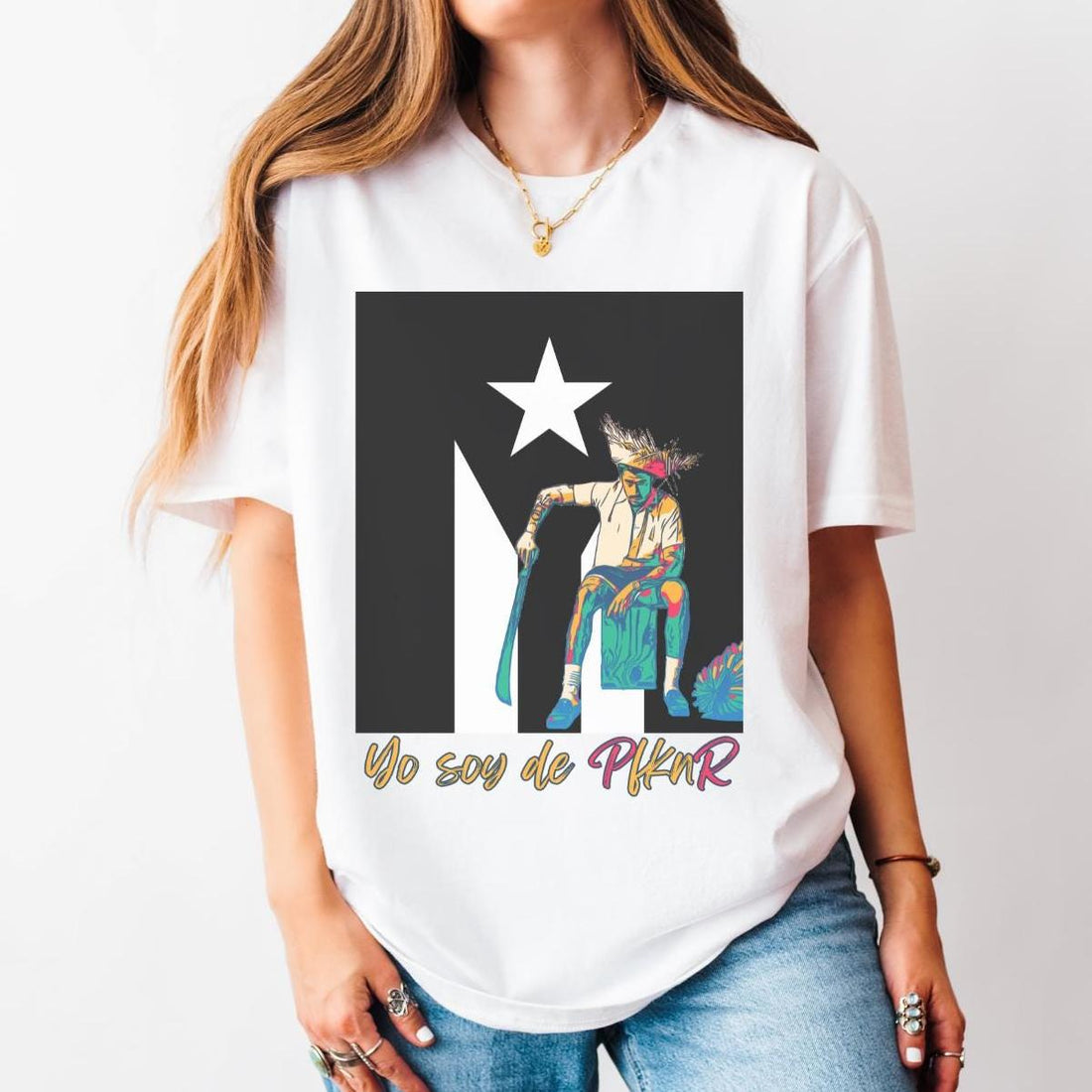 Black Puerto Rico Flag T-Shirt - Benito Martinez Ocasio Fan Art
