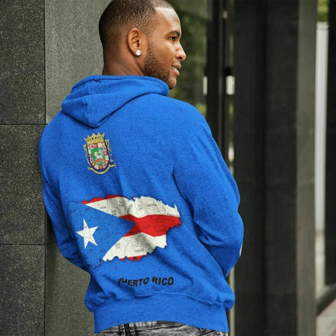 Puerto Rico Flag Pullover Hoodie
