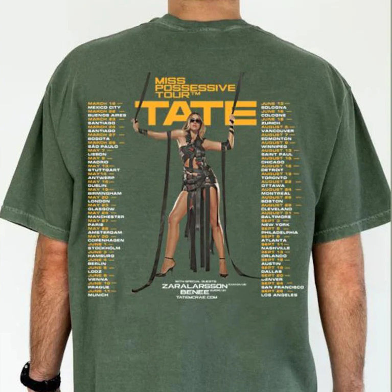 Tate McRae Miss Possessive Tour 2025 Shirt