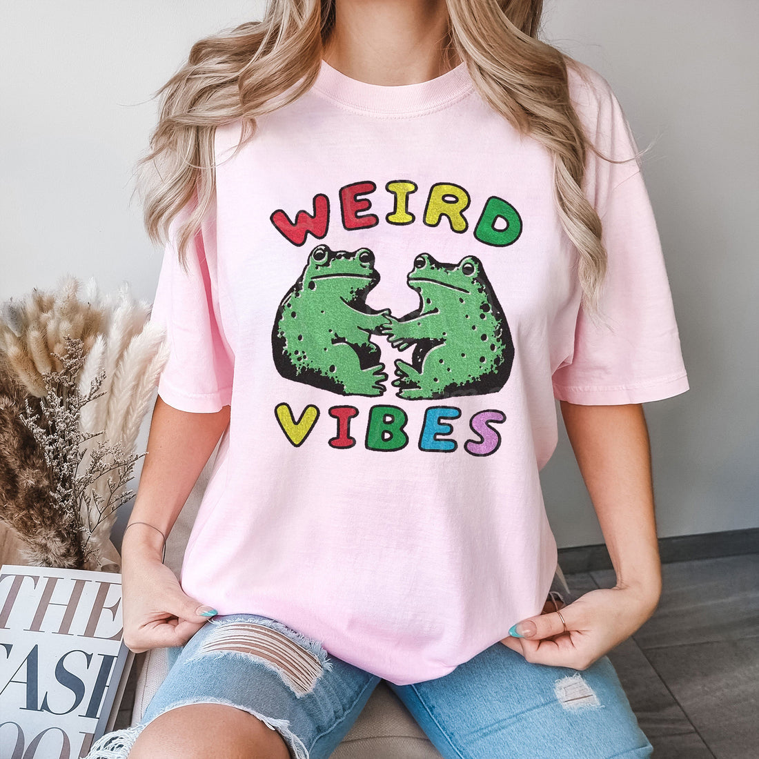 Weird Vibes Toad Tee for Men Women Retro Goblincore T-Shirt