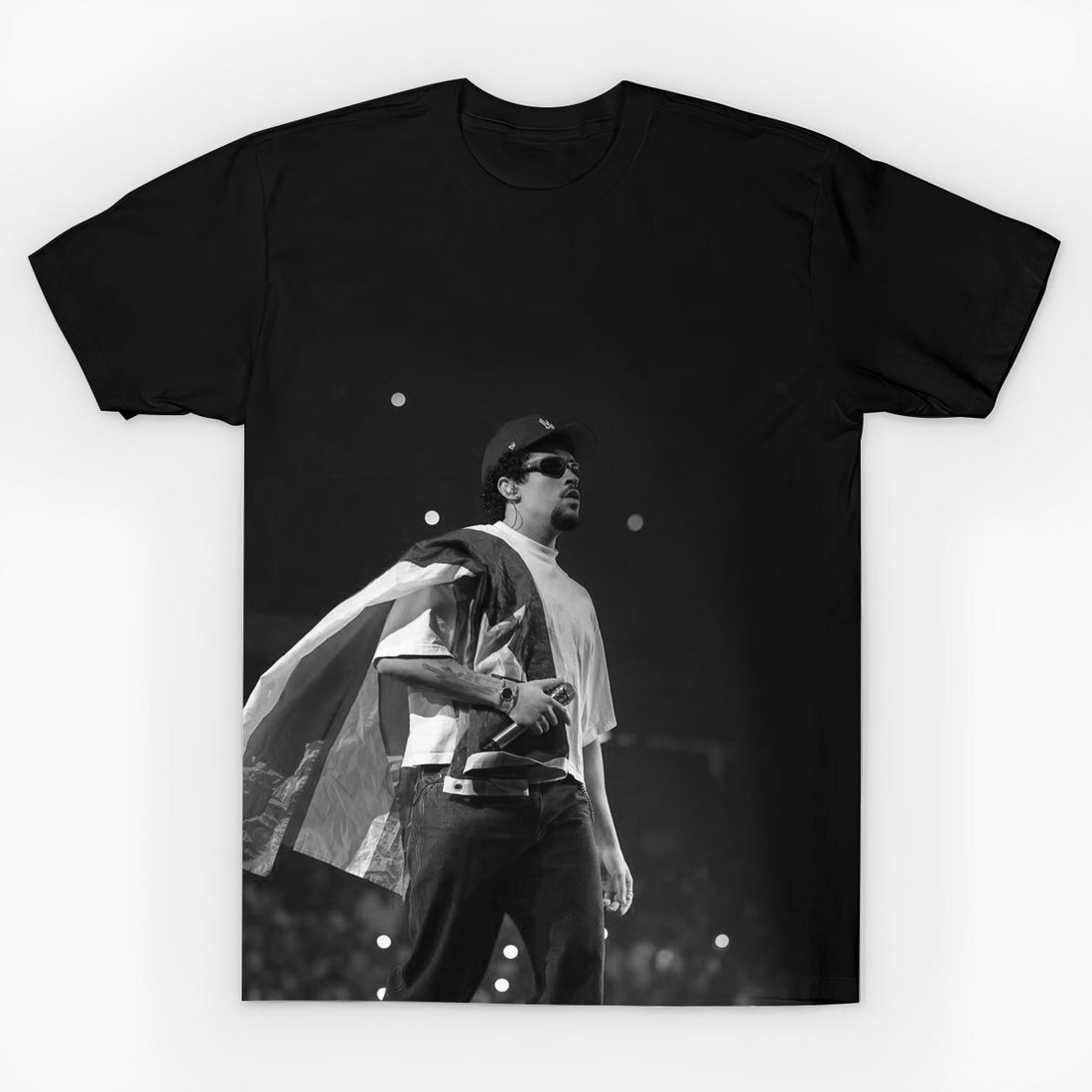 Bad Bunny With Flag T-Shirt