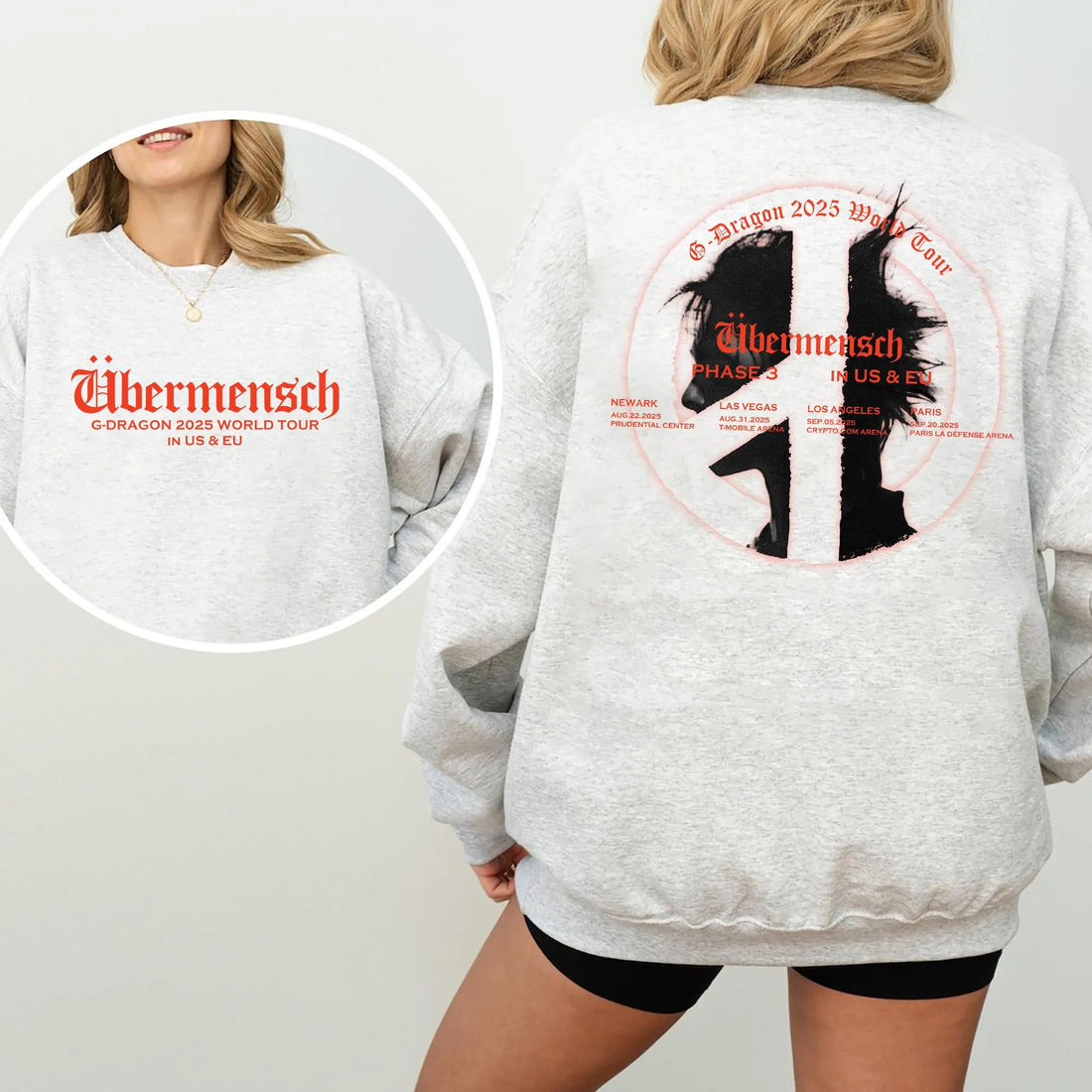 Gdragon Ubermensch World Tour in US&EU Sweatshirt