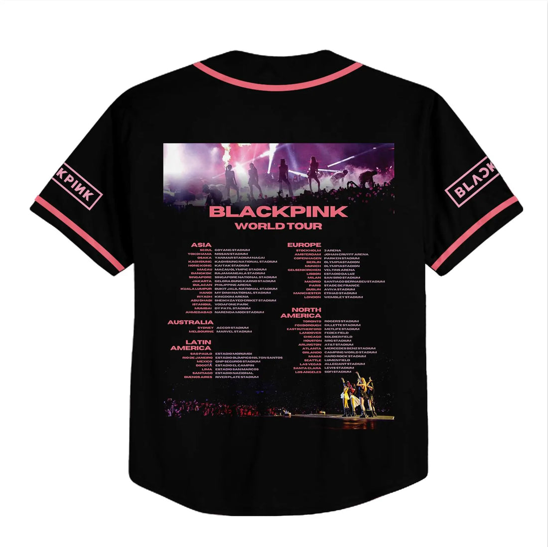 BlackPink World Tour 2025 Baseball Jersey -Cheer Jersey