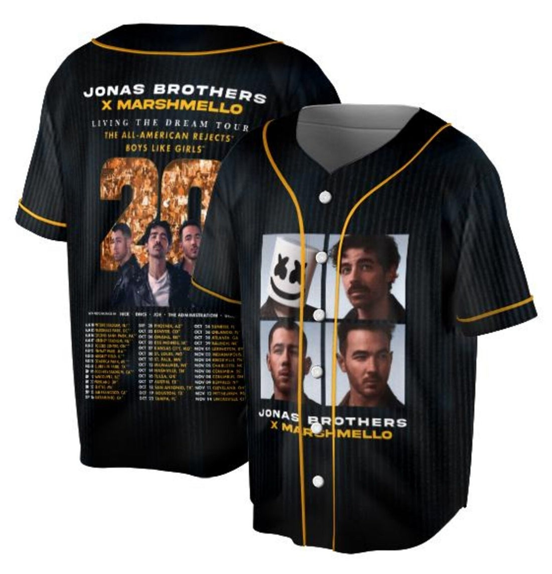 Jonas Brother I Heart Hot Dads Baseball Jersey