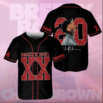 Personalized Chris Brown Breezy Bowl XX Baseball Jersey 3D Unisex