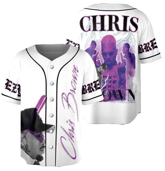 Share Chris Brown Tour Breezy Bowl XX V2 Vintage Baseball Jersey