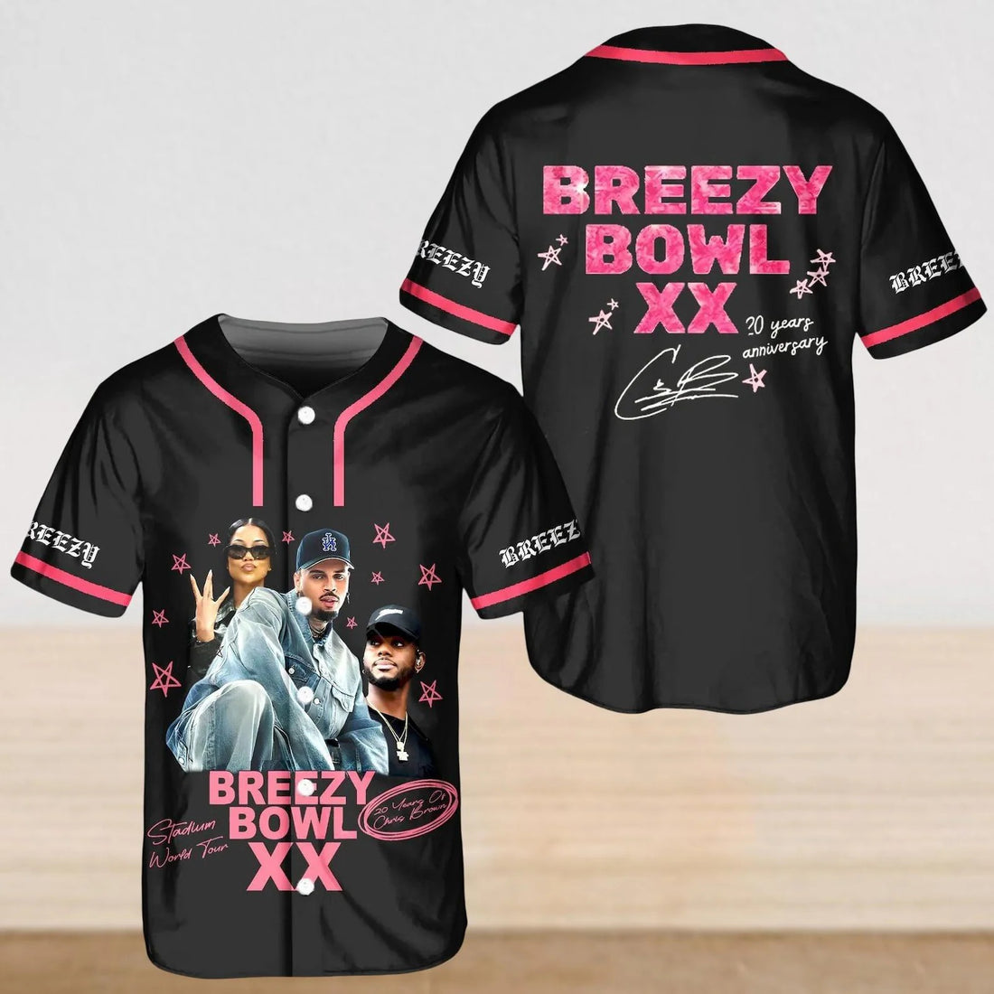 Chris Brown Breezy Bowl XX Jersey Shirt