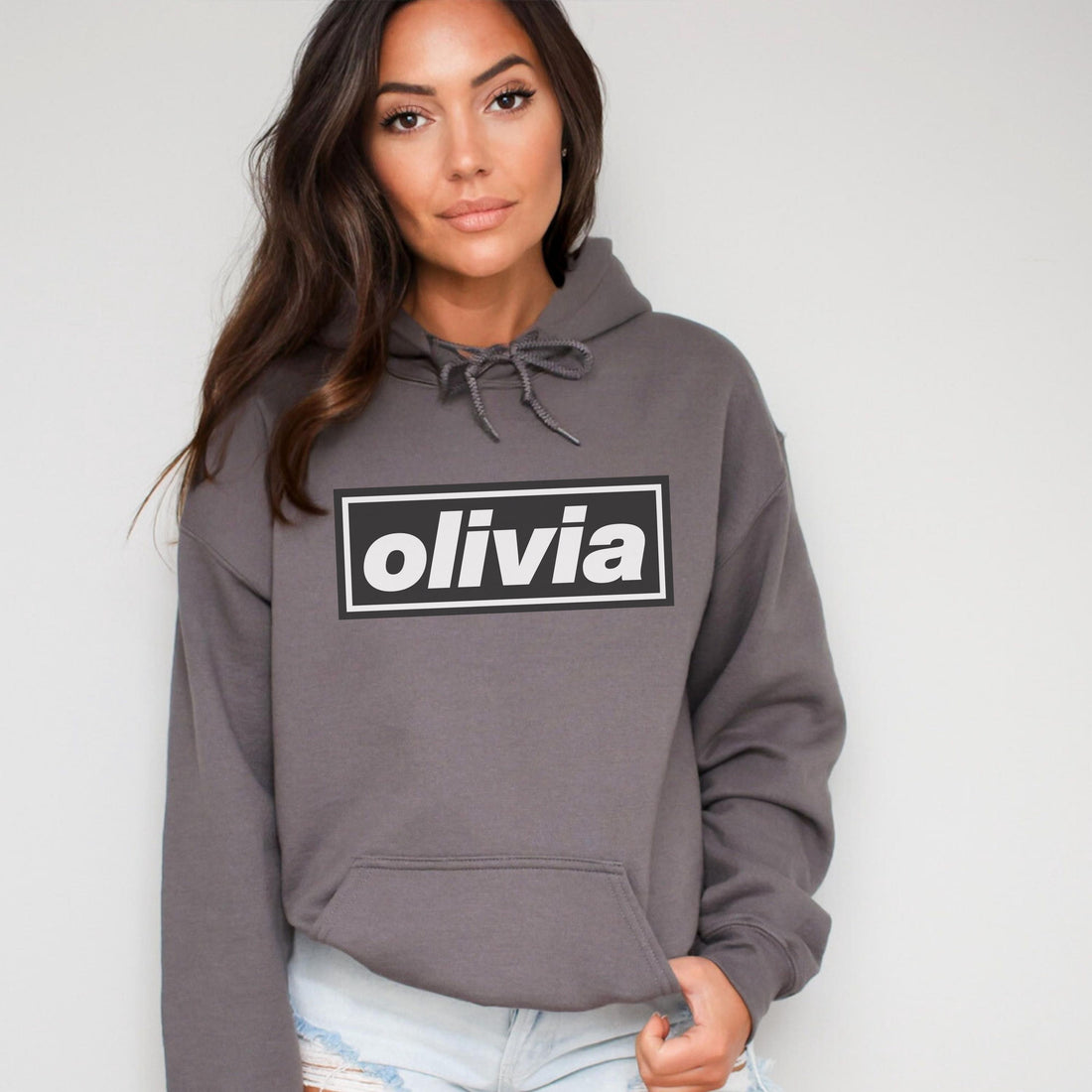 Oasis Style Logo Hoodie, Britpop Band Top
