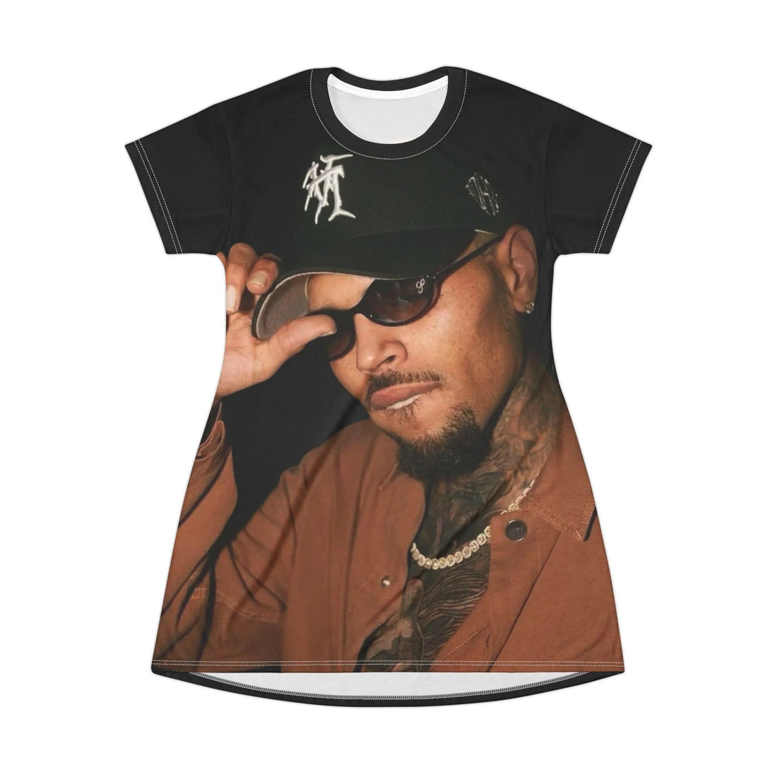 Chris Brown Breezy Bowl T-Shirt Dress , Music Festival Outfit,