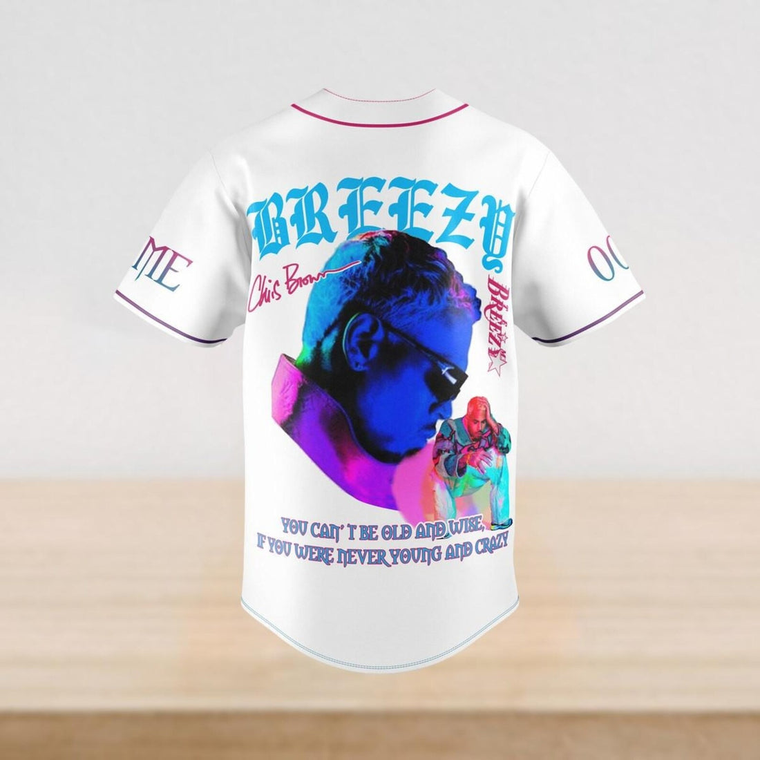 Personalized Chris Brown Baseball Jersey, Chris Breezy Baseball Shirt