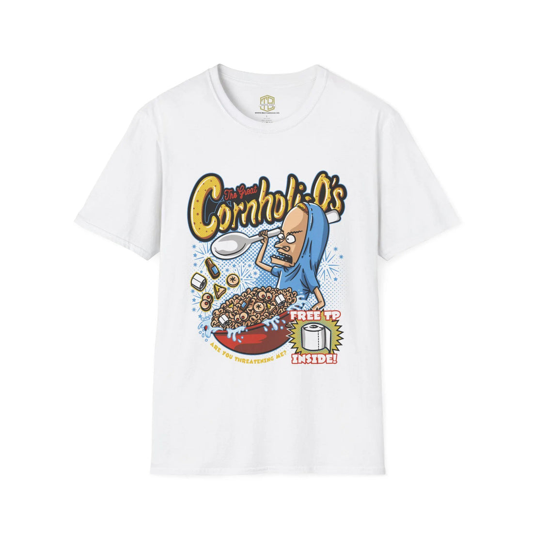 Beavis and Butthead Cornholios Cereal Parody Tee