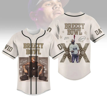 Chris Brown Breezy Bowl XX Baseball Jersey