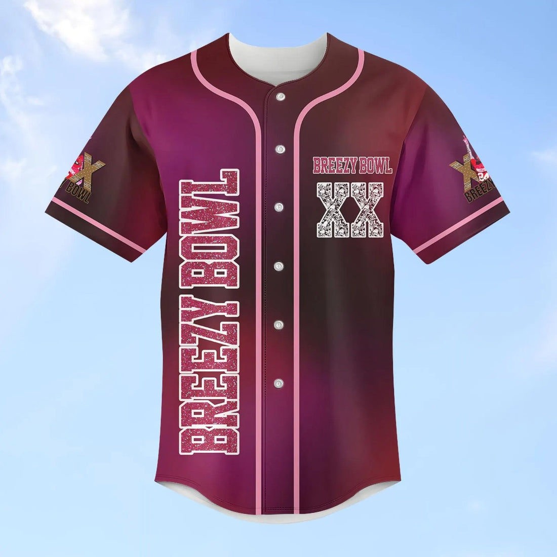Chris Brown Breezy Bowl Baseball Jersey, Chris Brown Tour Baseball Shirt