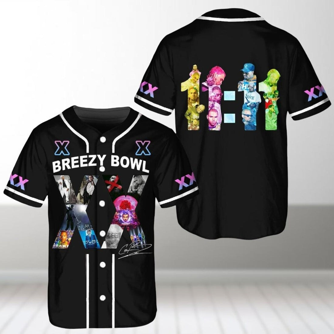 Chris Brown Baseball Jersey, Chris Brown Tour Shirt, Breezy Bowl Football Jersey
