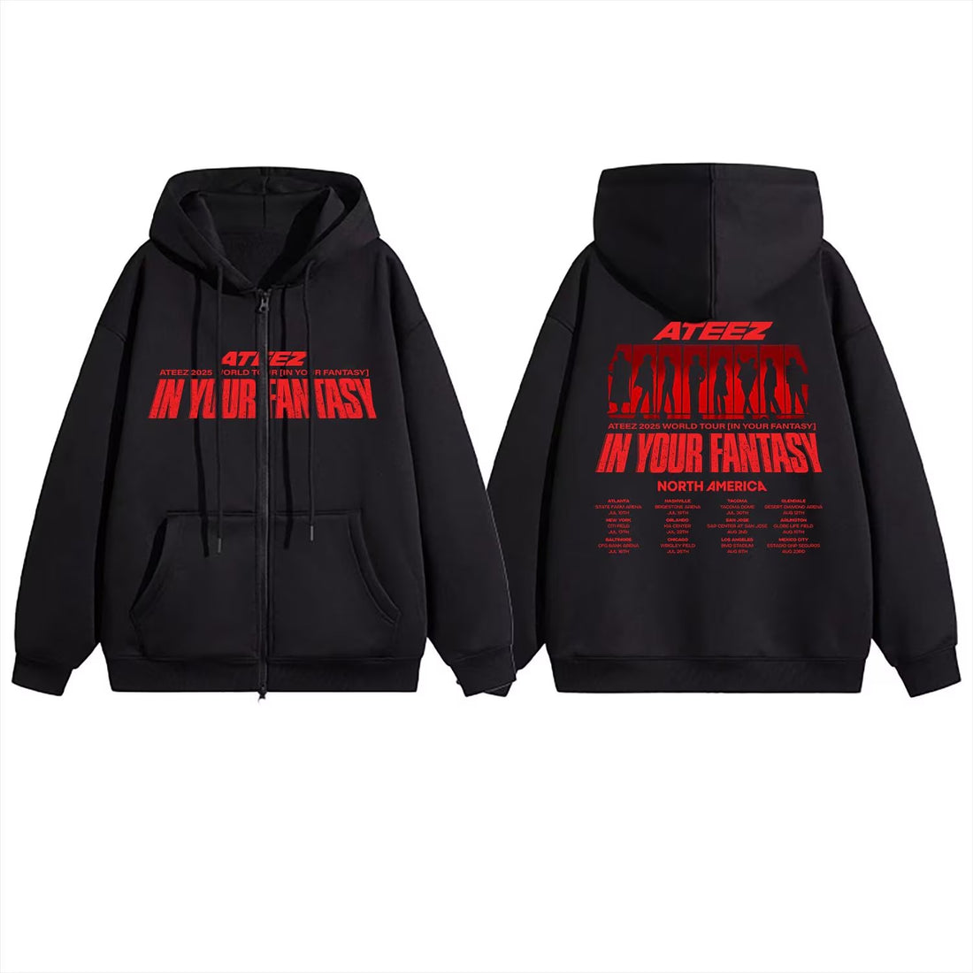 ATEEZ World Tour In Your Fantasy Zip Hoodie