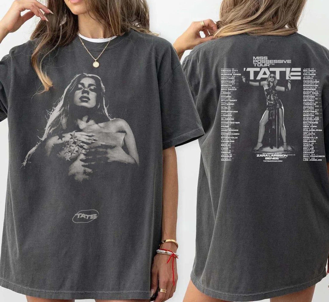 Tate McRae 2025 Concert Tee - Miss Possessive Tour 2025