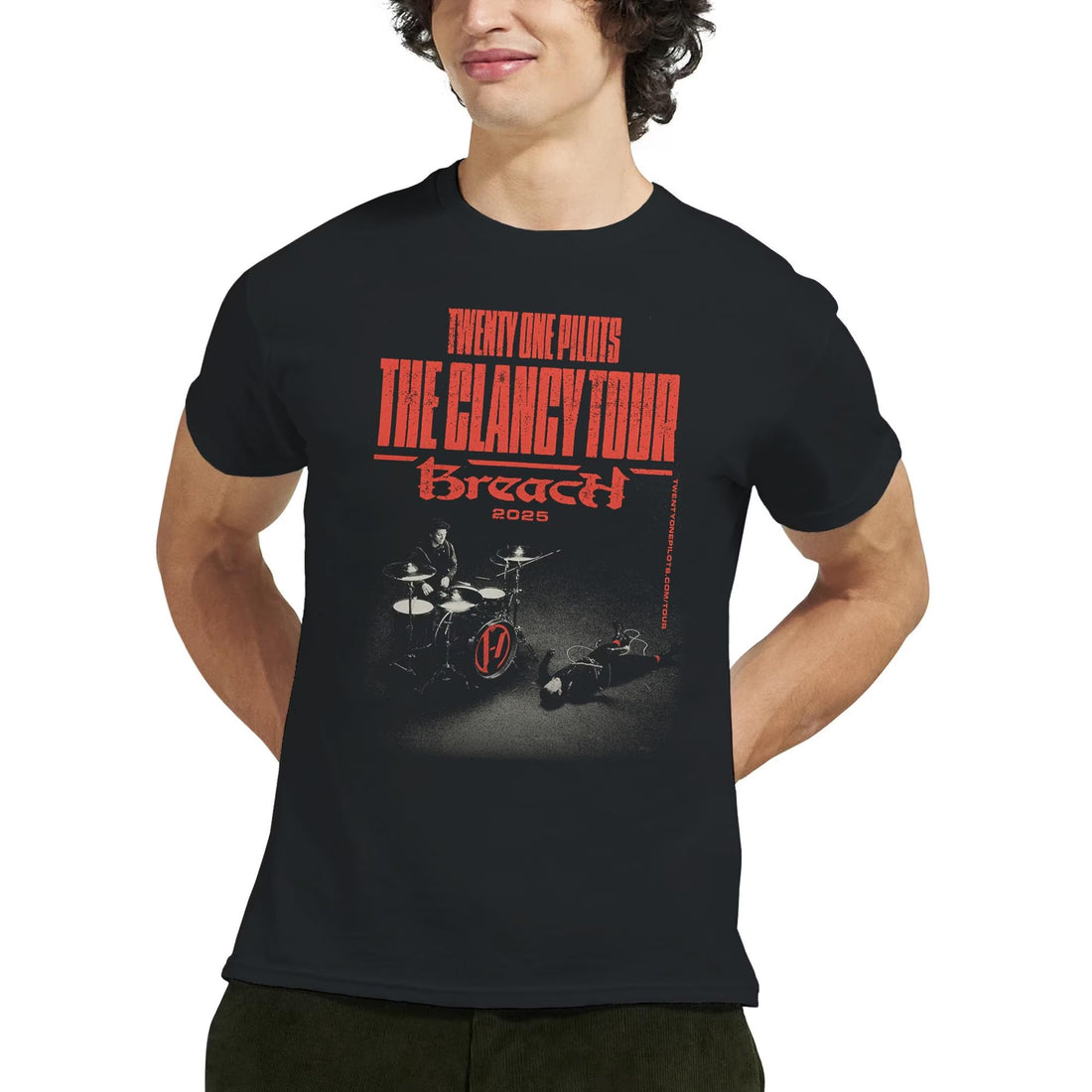 Twenty One Pilots T-Shirt, Breach Tour 2025 Unisex Graphic T-Shirt