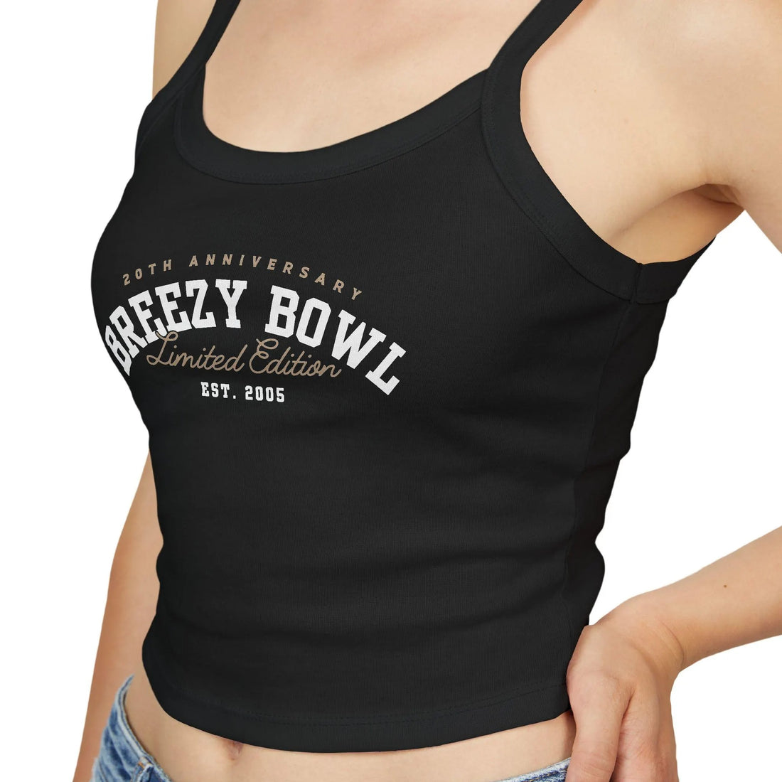 Women's Breezy Bowl 2025 Spaghetti Strap Tank Top, Inspired by Chris Brown Tour