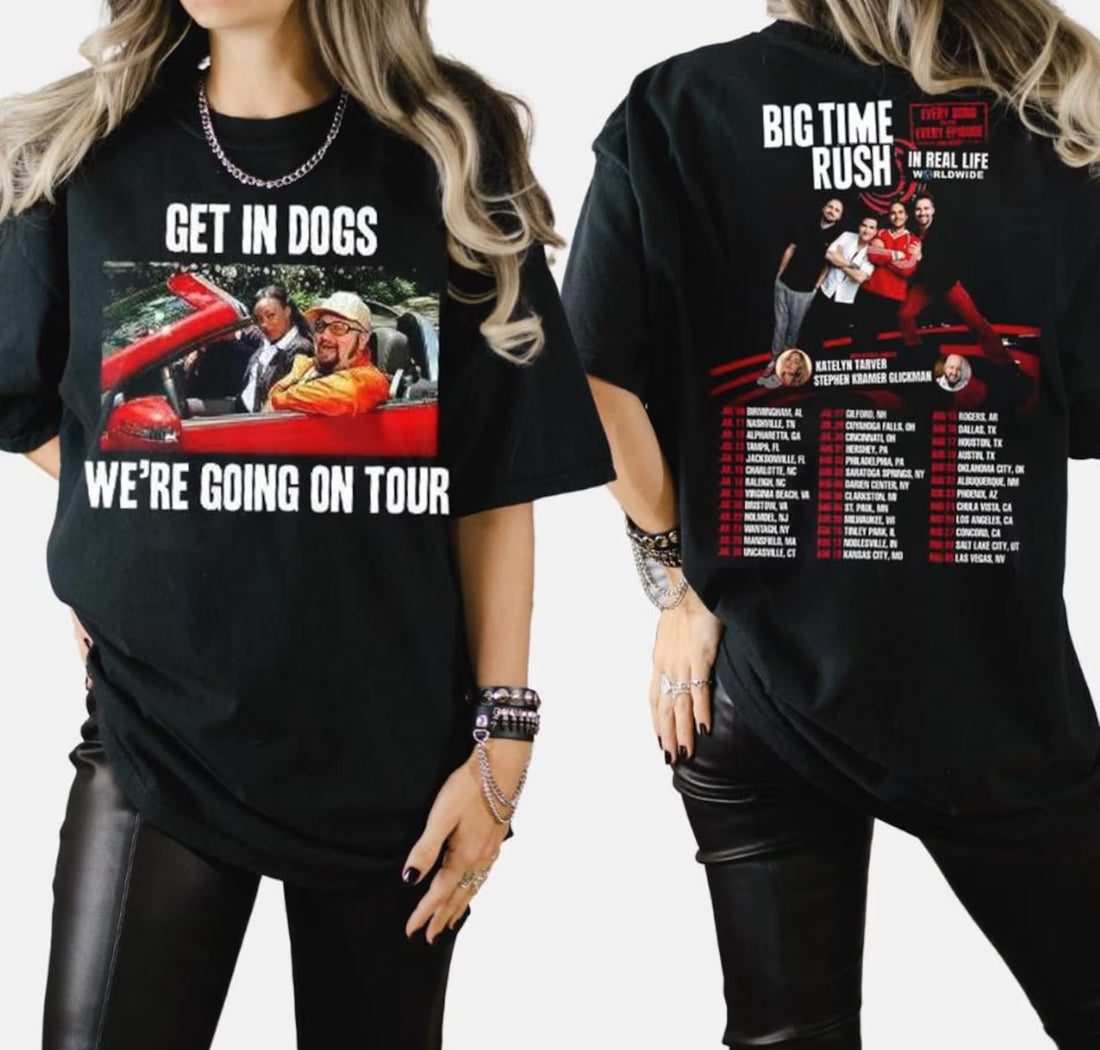 Big Time Rush Tour 2025 Going On Tour Funny Vintage T-Shirt