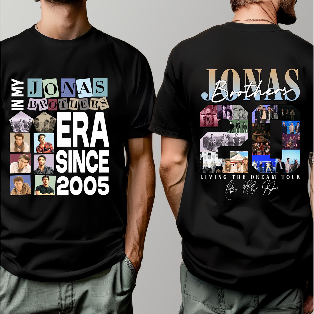 Vintage Jonas Brother Tour 2025 Shirt, 20th Anniversary Of Jonas Shirt