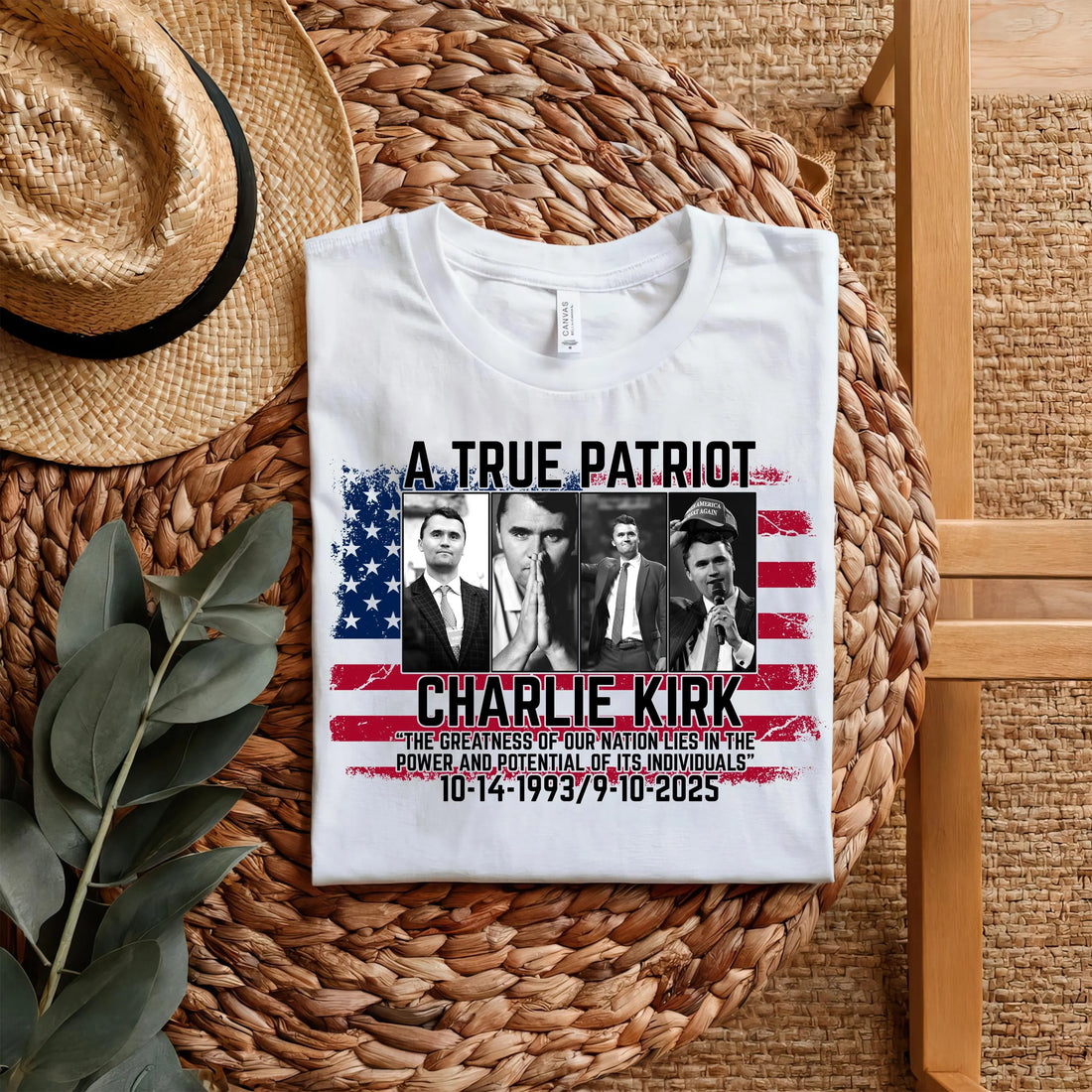 In Memory Of Charlie Kirk  T-Shirt, Rest In Peace for Him, RIP Charlie Kirk,American Patriot T-Shirt