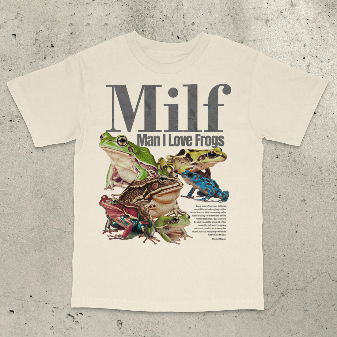 Man I Love Frogs Meme Vintage Style T-Shirt