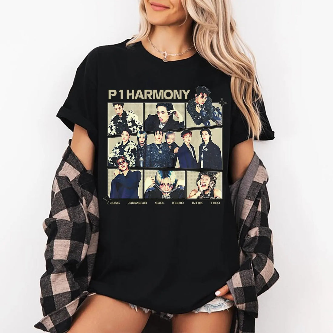 Vintage P1Harmony Graphic Shirt, P1Harmony Utop1A Tour Shirt