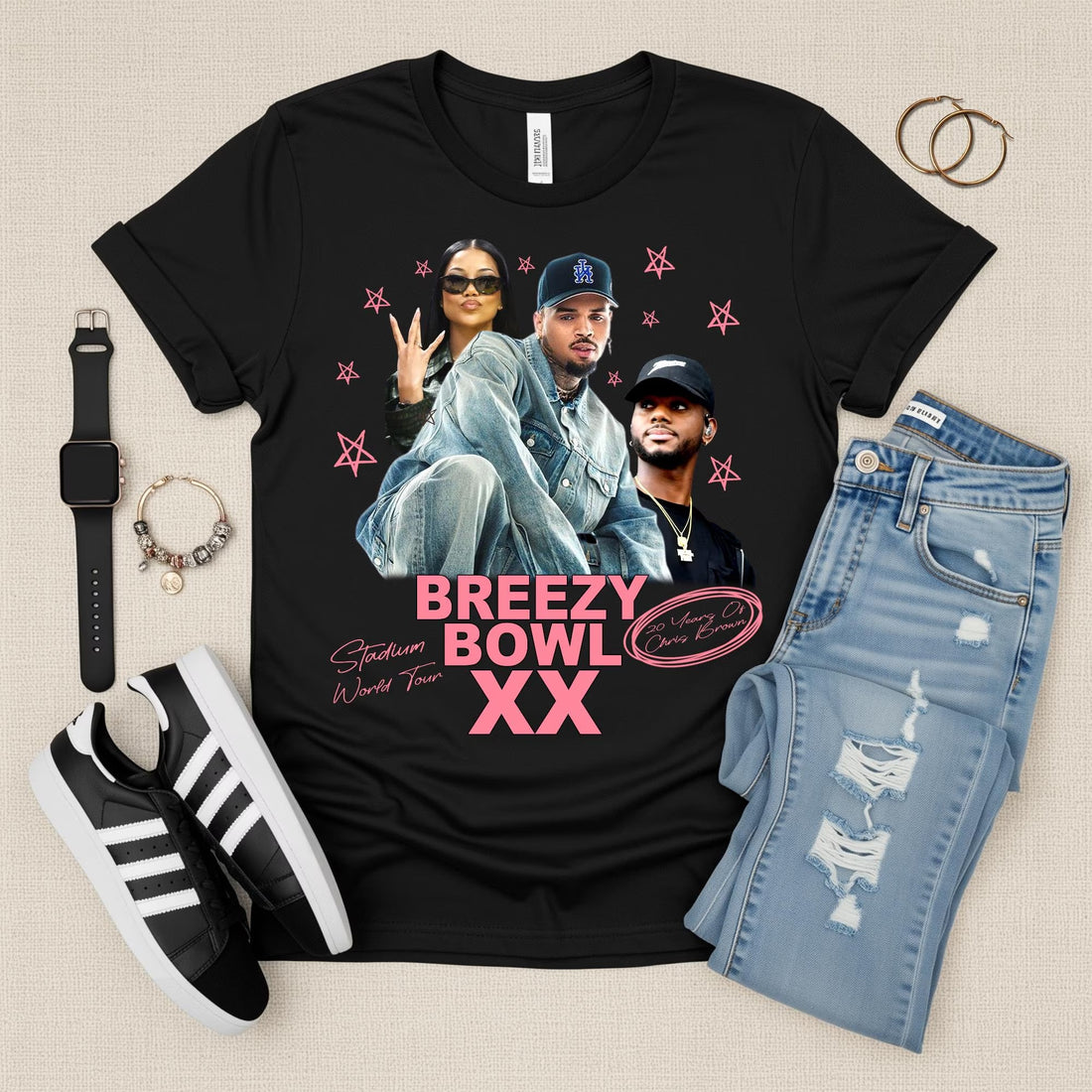 Chris Brown Breezy Bowl XX Bryson Tiller Unisex Shirts, FRONT and BACK