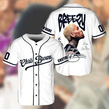 Personalized Chris Brown Breezy Bowl Baseball Jersey