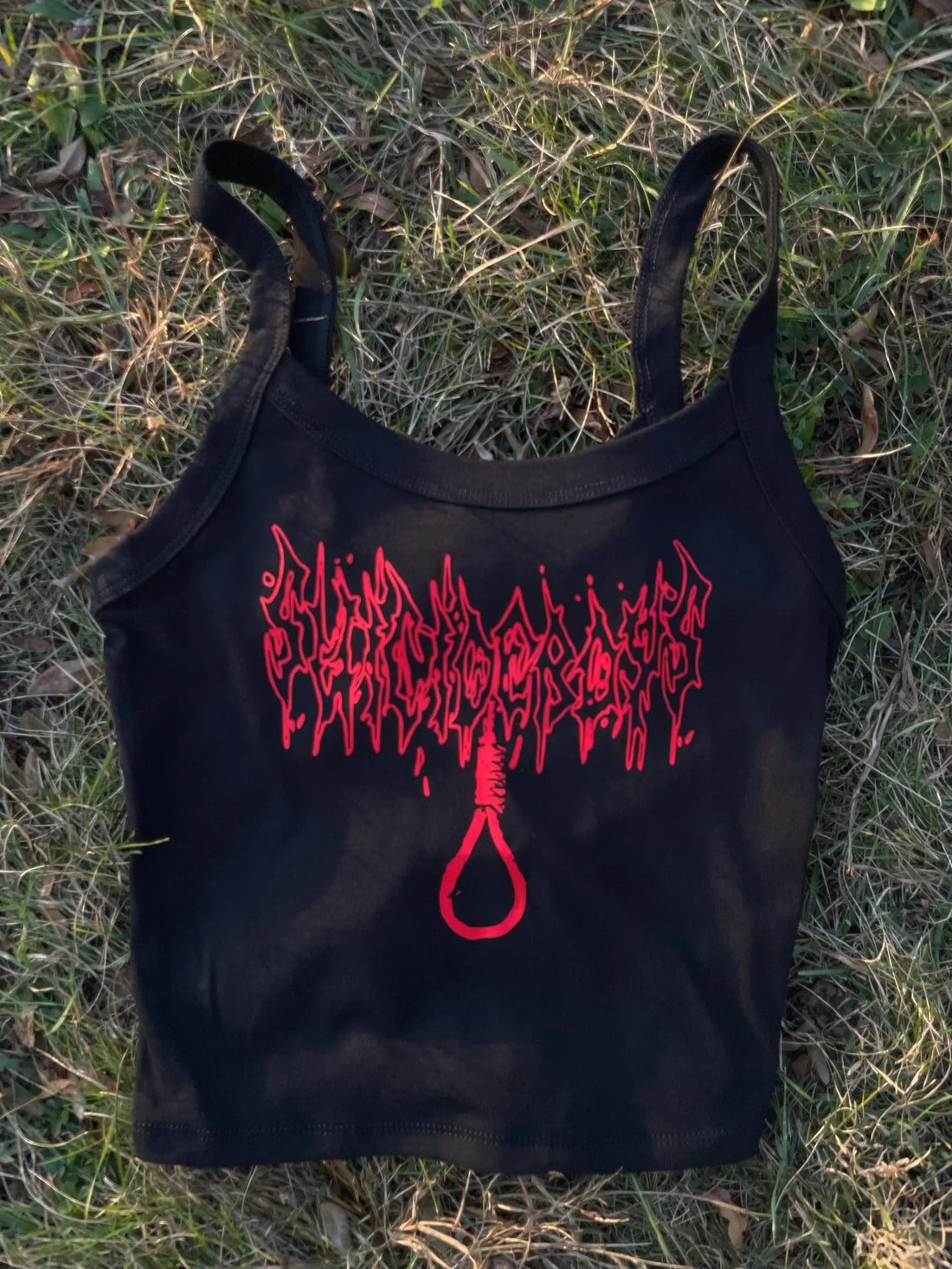 Suicideboys Hip-Hop Dark Trap Death Metal Logo Cropped Tank Top