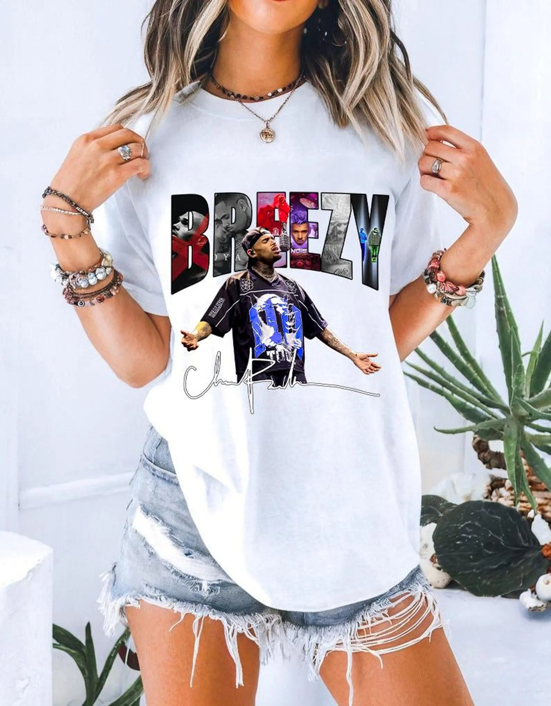 Chris Brown Breezy Bowl XX Tour 2025 Tee, Chris Brown Tour 2025