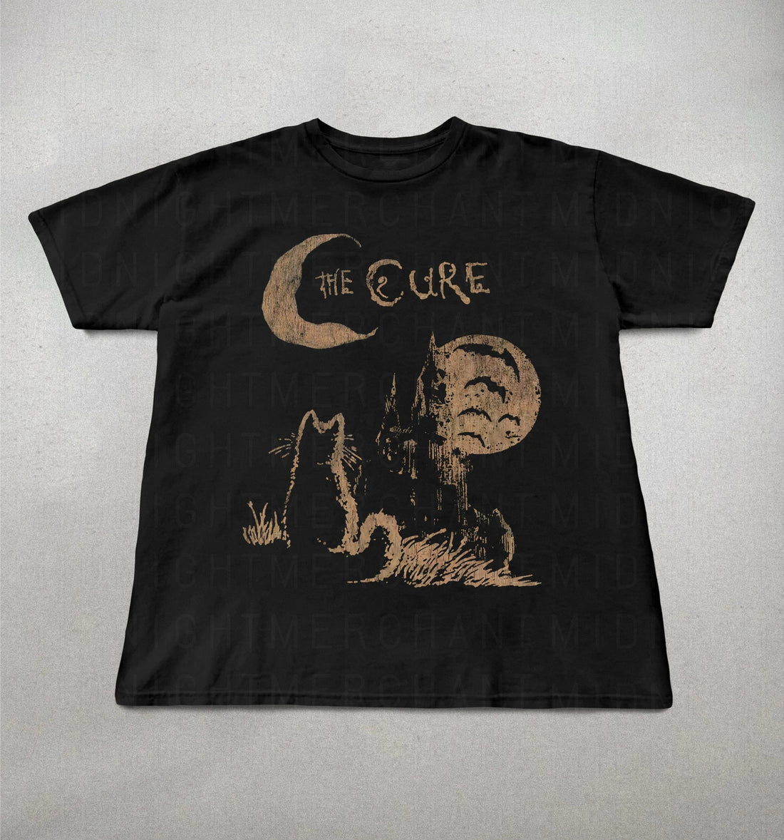 The Cure Cat 90s Alt Indie Rock Tee