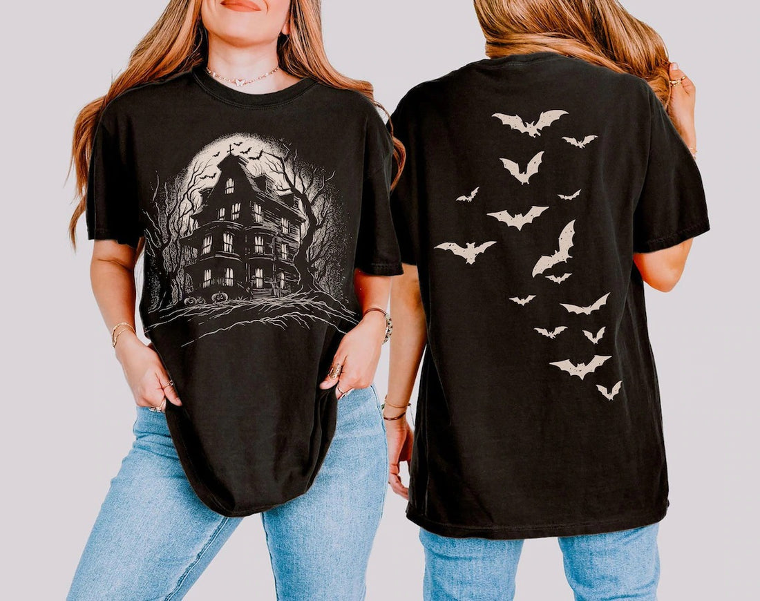 Vintage Haunted House Shirt, vintage Spooky Season Shirt
