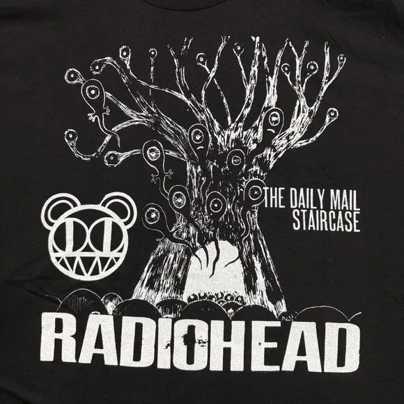 Radiohead The Daily Mail Staircase Rock Band T-Shirt