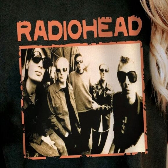 Vintage Radiohead T-Shirt 90s Rock Band Album Music Fan Tee